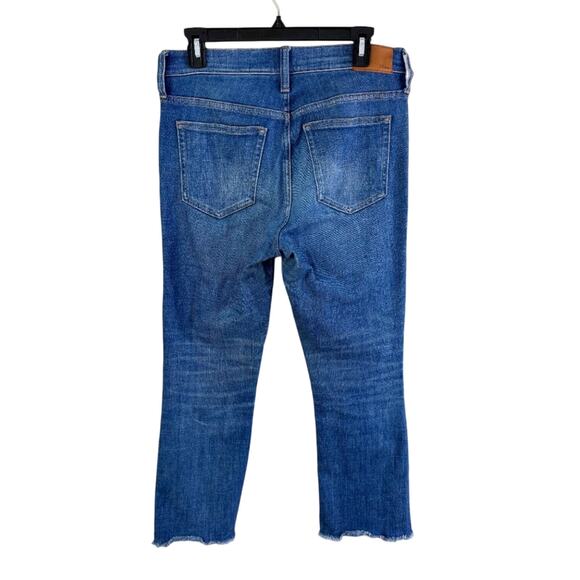 J. Crew Blue 9” Billie Demi Boot Crop Jeans Women's Size 28 EUC Cotton Blend - Picture 4 of 9